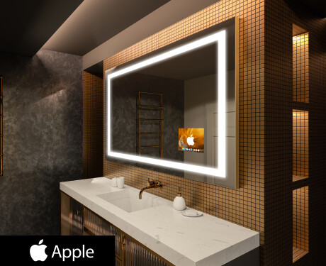Specchio Da Bagno retroilluminato LED SMART L15 Apple