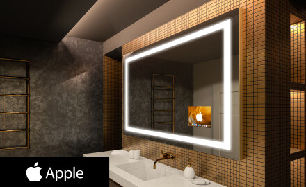 Specchio Da Bagno retroilluminato LED SMART L15 Apple