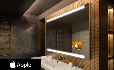 Specchio Da Bagno retroilluminato LED SMART L47 Apple