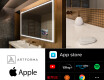 Specchio bagno da parete LED SMART L49 Apple #2