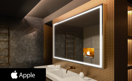 Specchio bagno da parete LED SMART L49 Apple