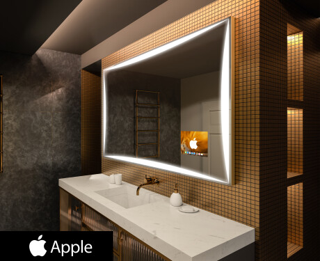 Specchio Da Bagno retroilluminato LED SMART L77 Apple #1