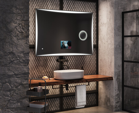 Specchio Da Bagno retroilluminato LED SMART L77 Apple #8
