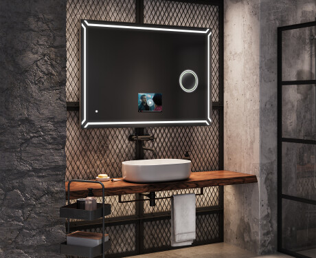 Specchio bagno da parete LED SMART L129 Apple #9