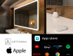 Specchio bagno da parete LED SMART L138 Apple #2