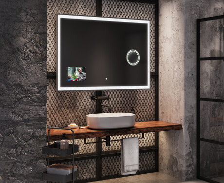 Specchio bagno da parete LED SMART L138 Apple #6