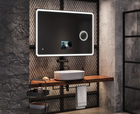 Specchio bagno da parete LED SMART L138 Apple #9