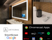 SMART Rettangolare Specchio Bagno LED L01 Serie Google #4