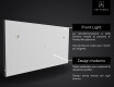 SMART Rettangolare Specchio Bagno LED L01 Serie Google #5