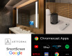 SMART Rettangolare Specchio Bagno LED L02 Serie Google #4