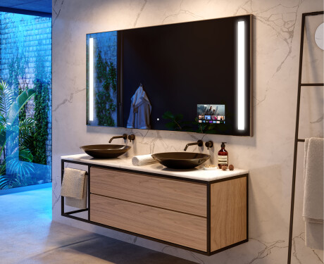 SMART Rettangolare Specchio Bagno LED L02 Serie Google #10