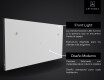 SMART Rettangolare Specchio Bagno LED L02 Serie Google #11