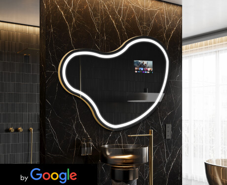 Specchio irregolare LED SMART N223 Google