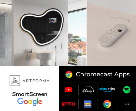Specchio irregolare LED SMART N223 Google #2