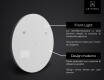 Specchio tondo retroilluminato LED SMART L114 Apple #2