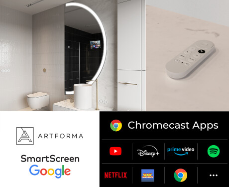 Specchio retroilluminato LED SMART A222 Google #2