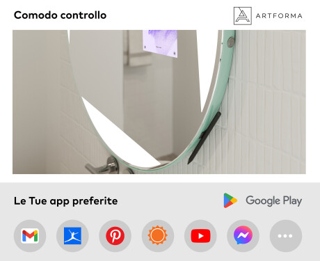 Specchio rotondo LED SMART L116 Samsung #3