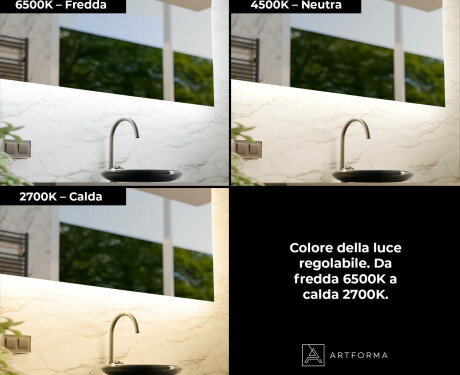 Specchio da Bagno LED Intelligente Arrotondato SmartScreen 21,5” #4