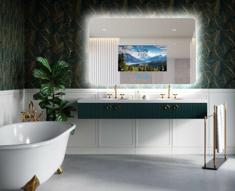 Specchio da Bagno LED Intelligente Arrotondato SmartScreen 21,5” #5