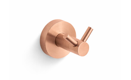 CLASSIC - Gancio doppio per asciugamani / rosa dorato spazzolato