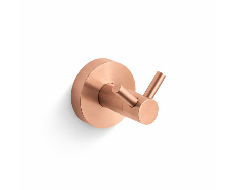 CLASSIC - Gancio doppio per asciugamani / rosa dorato spazzolato