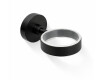 CLASSIC - Supporto per tazza 80.003/003.1, portasapone 80.004/004.1 / nero opaco / * vetro da ordinare separatamente