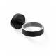 CLASSIC - Supporto per tazza 80.003/003.1, portasapone 80.004/004.1 / nero opaco / * vetro da ordinare separatamente #1