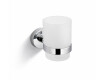 CLASSIC - Supporto con tazza / cromo, vetro opaco