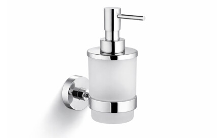 CLASSIC - Dosatore per sapone liquido / vetro opaco / cromo