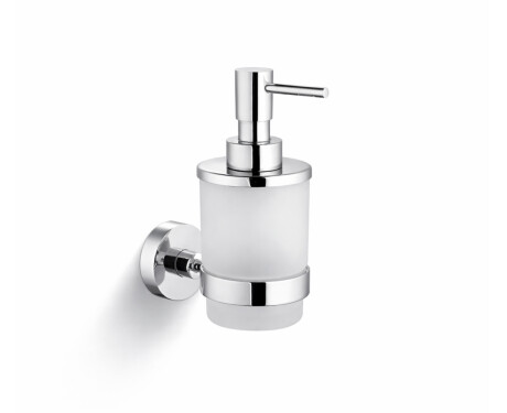 CLASSIC - Dosatore per sapone liquido / vetro opaco / cromo