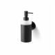 CLASSIC - Dosatore per sapone liquido / corpo in metallo, vetro opaco / nero opaco #1