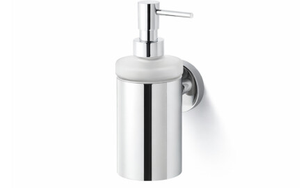 CLASSIC - Dosatore per sapone liquido / corpo in metallo, vetro opaco / cromato