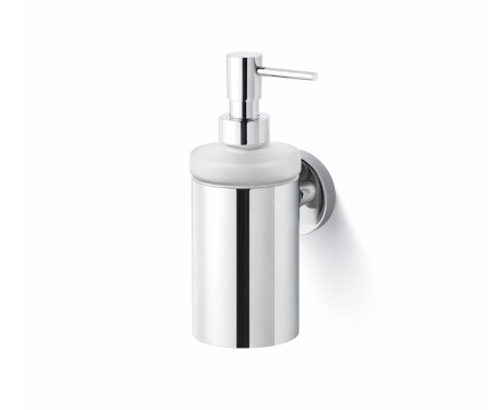 CLASSIC - Dosatore per sapone liquido / corpo in metallo, vetro opaco / cromato