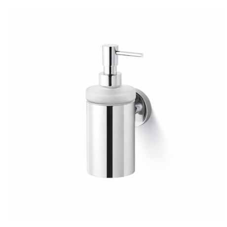CLASSIC - Dosatore per sapone liquido / corpo in metallo, vetro opaco / cromato #1