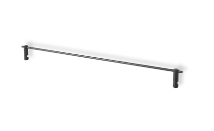 CLASSIC-Reling 50 per ripiano in vetro 07.80160 / nero opaco