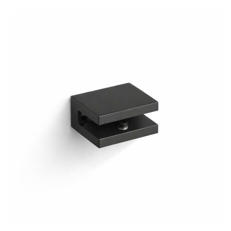 CLASSIC - Supporto/morsetto per mensole in vetro 07.80160/50/40/30 - 2 pezzi / nero opaco #1