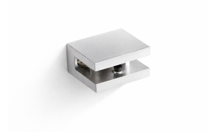 CLASSIC - Supporto/morsetto per mensole in vetro 07.80160/50/40/30 - 2 pezzi / cromato