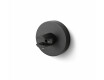CLASSIC - Supporto con rosetta per mensole in vetro 07.80160/50/40/30 - 2 pezzi / nero opaco