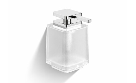 NEXT - Dosatore per sapone liquido, senza supporto / cromato, vetro opaco