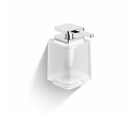 NEXT - Dosatore per sapone liquido, senza supporto / cromato, vetro opaco