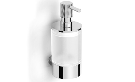 MEGAN - Dosatore per sapone liquido / cromo, vetro opaco