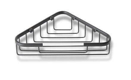 Portasapone angolare 19x19x6 / nero opaco