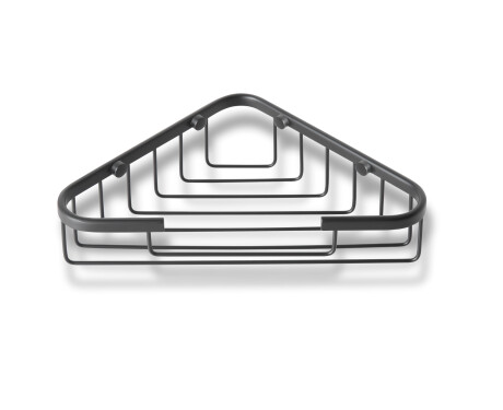 Portasapone angolare 19x19x6 / nero opaco