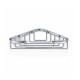 Portasapone angolare 19x19x6 / cromato #1