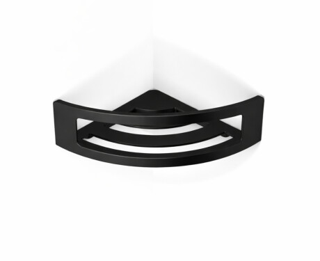Cestino - ripiano angolare 16x16x8 / nero opaco