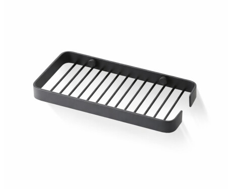 Cestino 20x10x2 / cornice larga / nero opaco