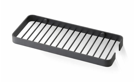 Cestino 24x10x2 / cornice larga / nero opaco