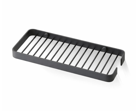 Cestino 24x10x2 / cornice larga / nero opaco