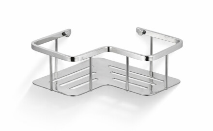 Cestello - ripiano angolare 20x20x7 / acciaio lucido