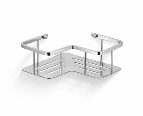 Cestello - ripiano angolare 20x20x7 / acciaio lucido